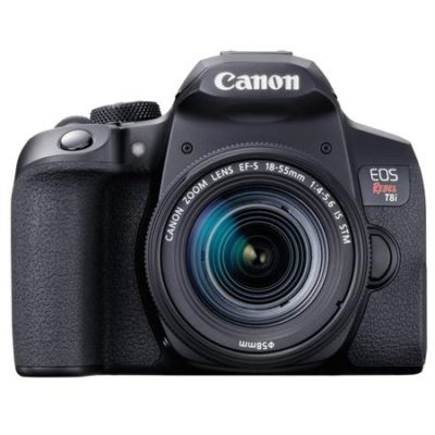 Canon EOS Rebel T8i con Lente EF-S 18-55mm f 4-5.6 IS STM