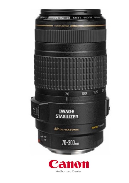 Canon EF 70-300mm f/4-5.6 IS USM Autofocus Telephoto Zoom Lens