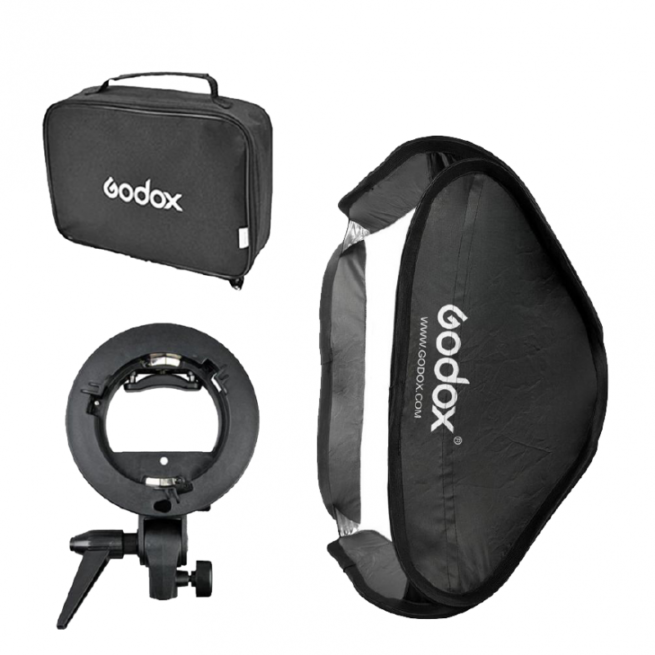 Softbox Godox de 60x60 cm para flash de zapata
