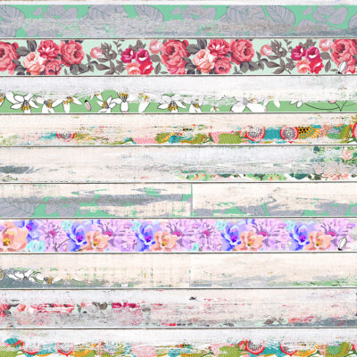 Fondo de Cartulina Impreso Savage 'Vintage Floral'