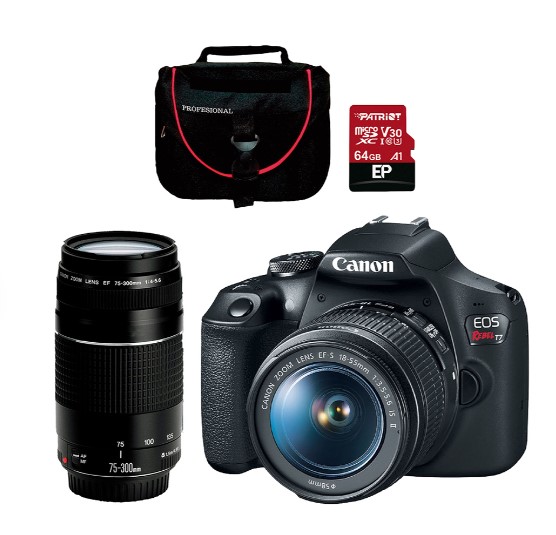 Canon EOS T7 con EF-S 18-55mm IS II+ 75-300mm