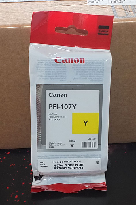 CANON-PFI-107-AMARILLO