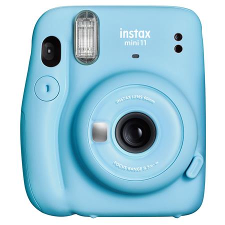 Cámara Fujifilm Mini9 Instax Cobalt Blue + Pack de 10 Películas + Estuche  Transparente