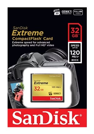 TARJETA DE MEMORIA COMPACTFLASH EXTREME SANDISK DE 32 GB