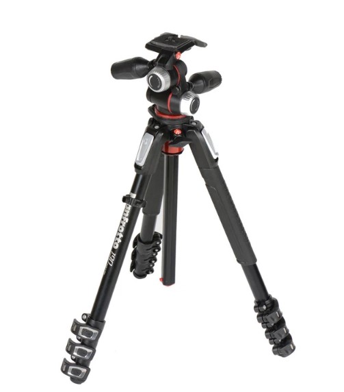 Trípode de Fotografía de Aluminio Manfrotto MK190XPRO4-3W