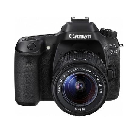 Canon EOS 80D DSLR con lente EF-S 18-55 mm f/3.5-5.6 IS STM
