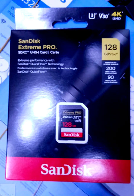 Memoria sd Sandisk Extreme PRO SDXC UHS-I Card 128 GB