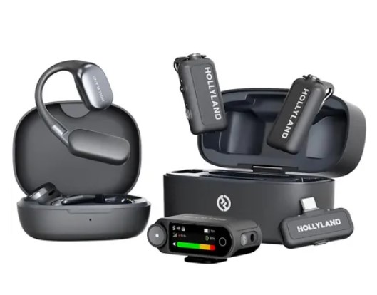 Mic. Hollyland LARK MAX 2 Ultimate Combo 2-Person Wireless Lavalier Microphone System