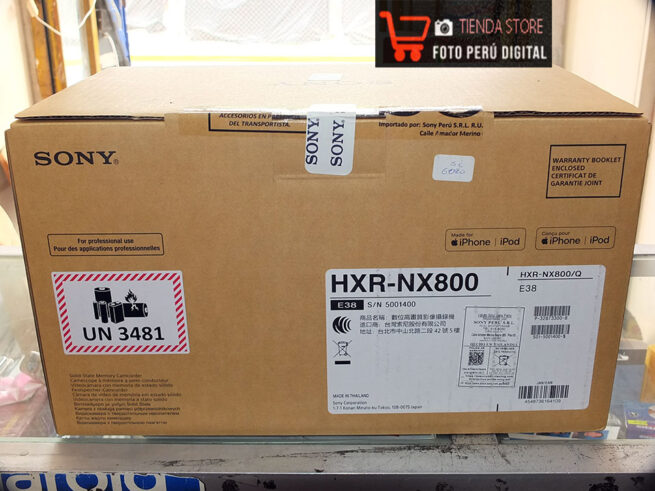 Sony-HXR-NX800-4K EN caja