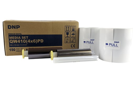 Papel DNP 4 x 6" Media Set para DP-QW410 Professional Photo Printer