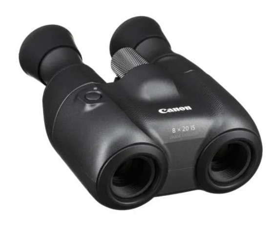 Binoculares Canon serie 8x20 IS con prisma