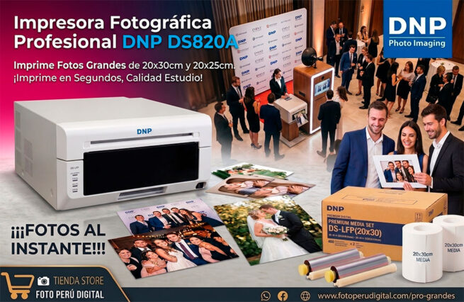 Impresora DNP DS820A (20x30cm) + Papel Premium