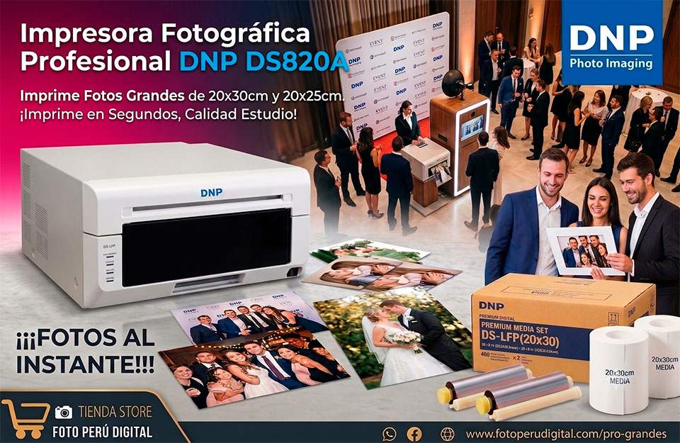 Impresora DNP DS820A (20x30cm) + Papel Premium