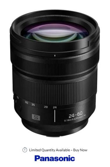 Lente Panasonic LUMIX S 24-60mm f/2.8 para L Mount