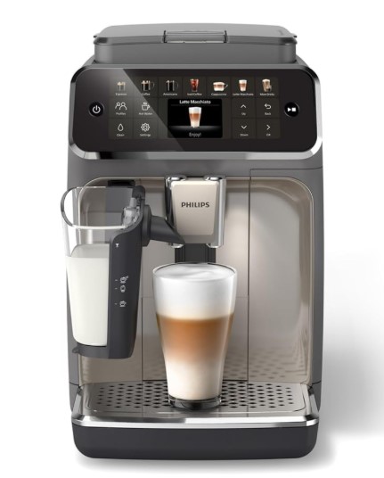 Máquina de Café Espresso Automática Philips Serie 4400 con Sistema de Leche LatteGo