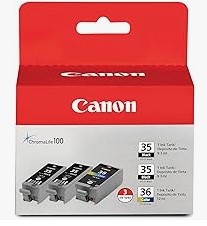 Tintas Canon PGI-35 / CLI-36 (Negro y Color) para iP100, iP110, TR150, TR160