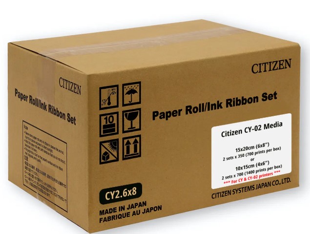 Kit de Papel Fotográfico y Cinta Citizen CY-02 (6×8″)